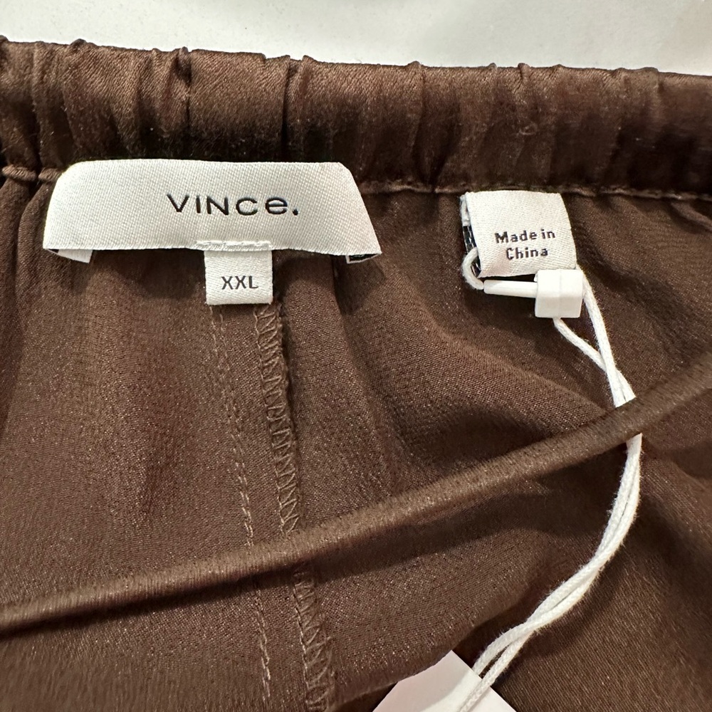 NEW Vince 100% Silk Pajama Pant-Size XXL-Brown-Retails for $375 - Picture 8 of 16